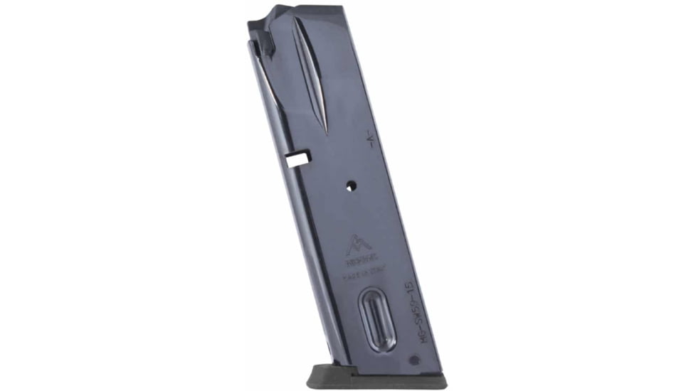 Mec-Gar S&amp;W 5900 Series 915/910/695 Pistol Magazine, 9mm Luger, 15 Round, Blued, 1 Pack, Carbon Steel, MGSW5915B-15RD