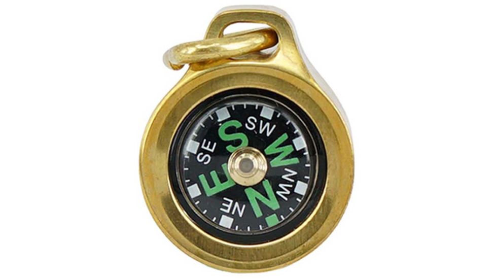 MecArmy Glow-In-The-Dark Compass, Brass, Brass, CMP-B