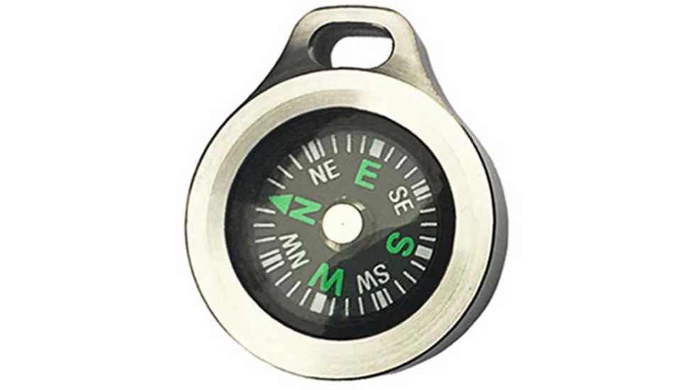 MecArmy Glow-In-The-Dark Compass, Titanium, Silver, CMP-T