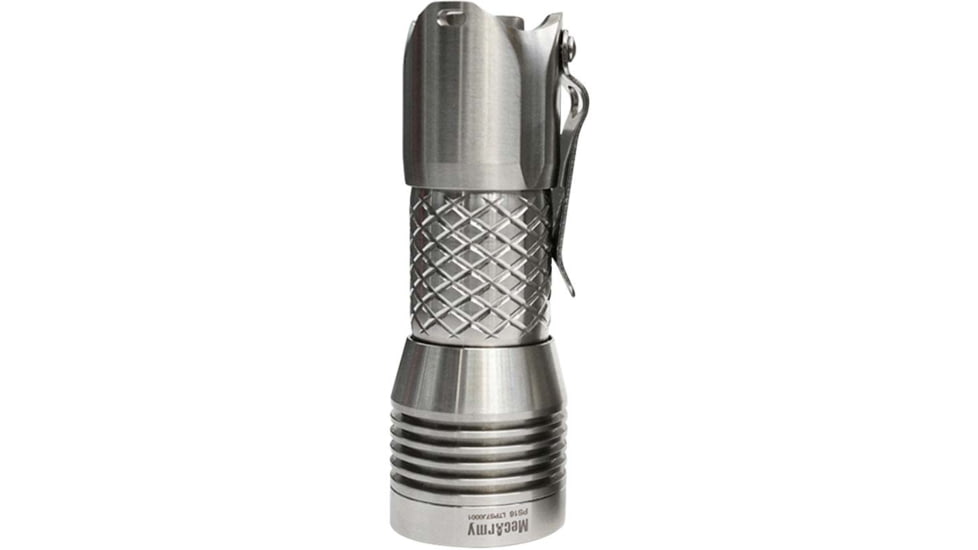 MecArmy PS16 1 x 16340/ 18350/ RCR123A CREE XP-G3 S5 LED Rechargeable EDC Flashlight, 2000 Lumens, Polished, PS16-POLISHED
