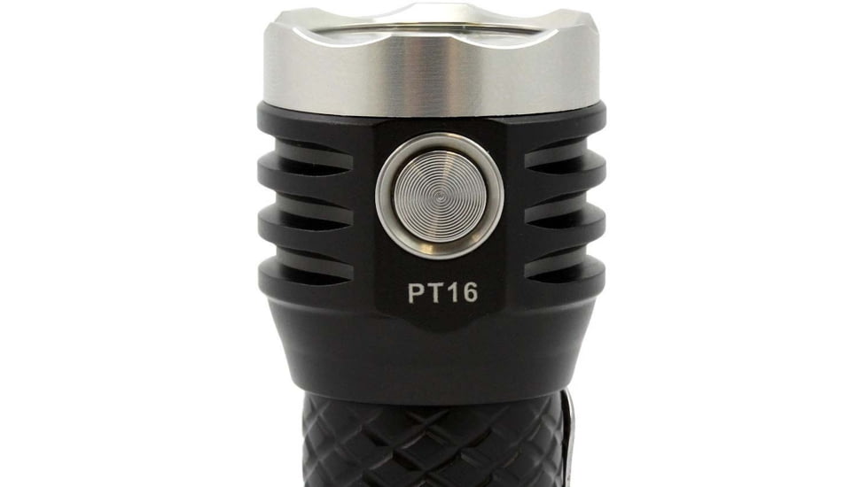 MecArmy PT16 1 x 16340 3 x CREE XP-G2 LED Ultra Bright Rechargeable Flashlight, 1200 Lumens, Black, PT16