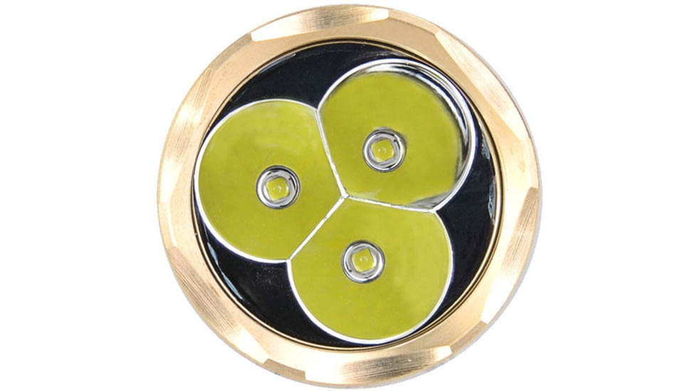 MecArmy PT16 1 x 16340 3 x CREE XP-G2 LED Ultra Bright Rechargeable Flashlight, 1200 Lumens, Brass, PT16-BS