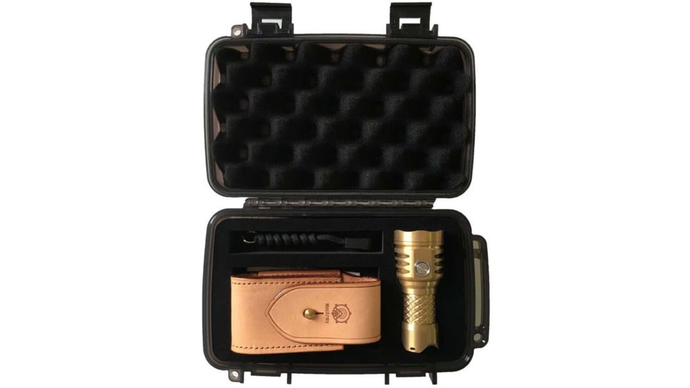 MecArmy PT16 1 x 16340 3 x CREE XP-G2 LED Ultra Bright Rechargeable Flashlight, 1200 Lumens, Brass, PT16-BS