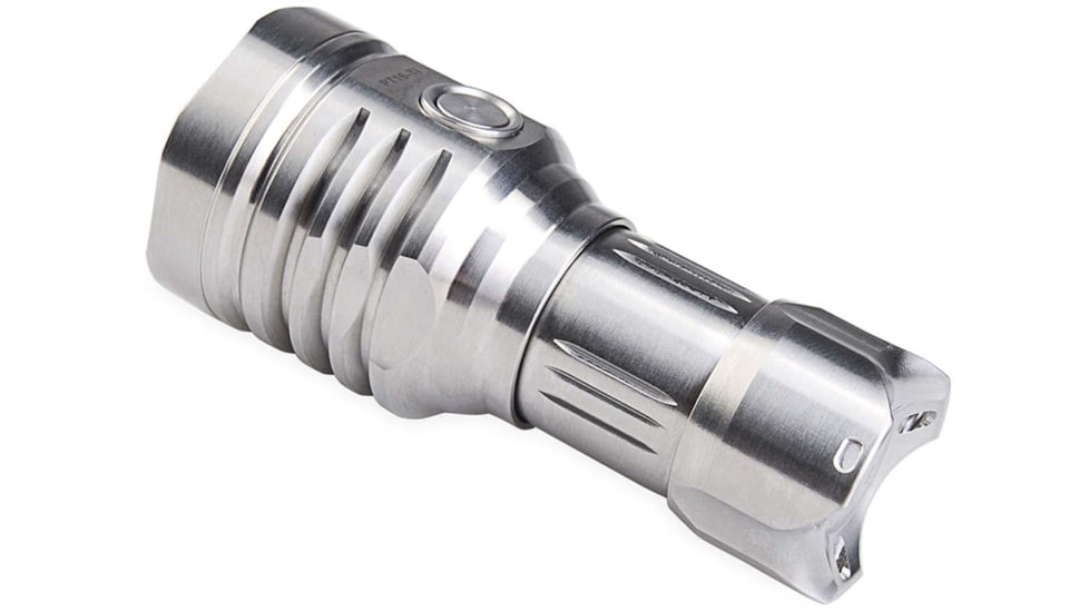 MecArmy PT16 1 x 16340 3 x CREE XP-G2 LED Ultra Bright Rechargeable Flashlight, 1200 Lumens, Silver, PT16-TI