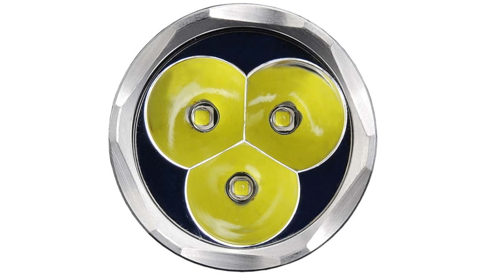 MecArmy PT16 1 x 16340 3 x CREE XP-G2 LED Ultra Bright Rechargeable Flashlight, 1200 Lumens, Silver, PT16-TI