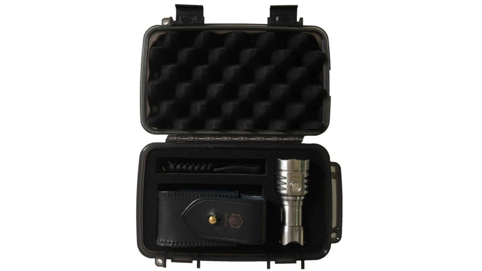 MecArmy PT16 1 x 16340 3 x CREE XP-G2 LED Ultra Bright Rechargeable Flashlight, 1200 Lumens, Silver, PT16-TI