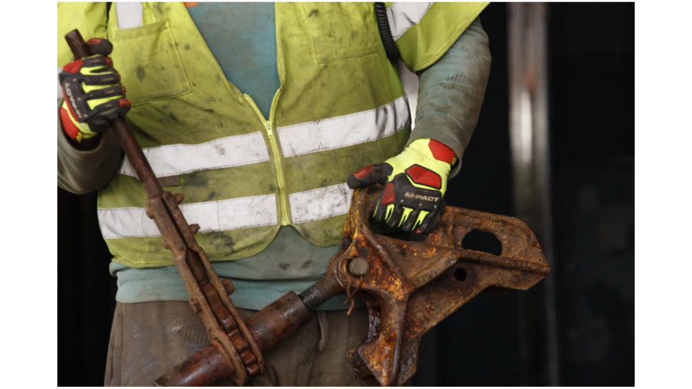 Mechanix Wear M-Pact Knit CR3A3 Glove - Mens, Hi-Viz Yellow, Small, KHD-GP-008