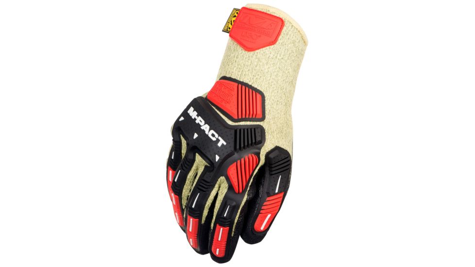 Mechanix Wear M-Pact Knit FR CR5A5 Flame Resistant Gloves, Mens, Yellow, Small KHD-FR-008