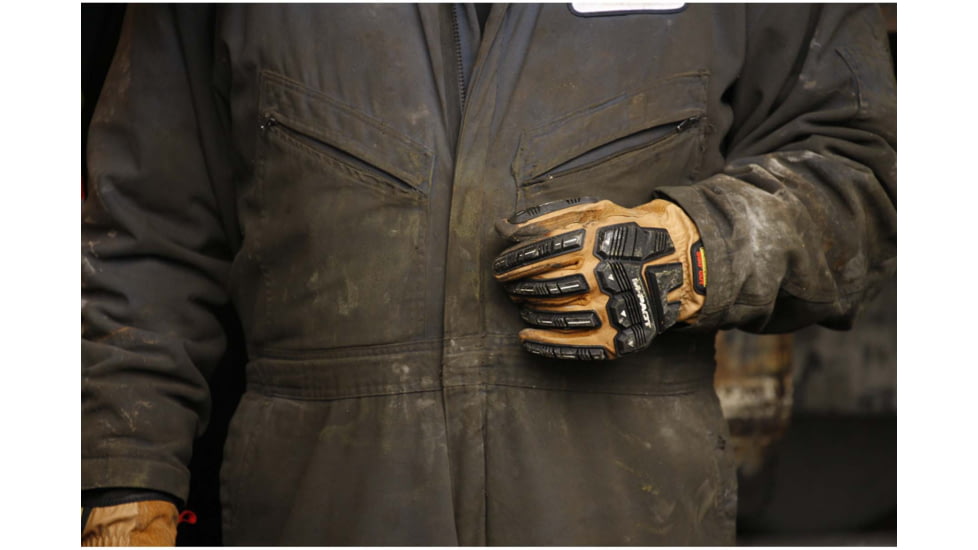 Mechanix Wear M-Pact Leather Driver Cut Resistant Gloves - Mens, Tan, Medium, LDMP-C75-009