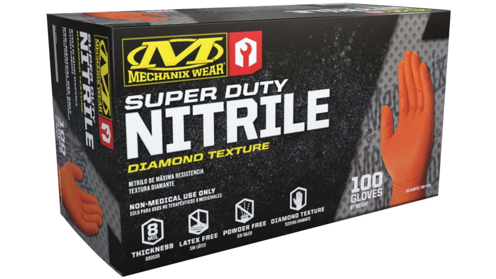 Mechanix Wear 100 CT Nitrile 8 Mil Gloves - Mens