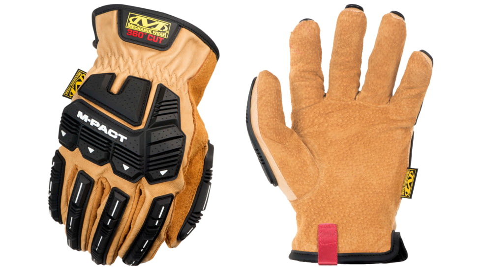 Mechanix Wear M-Pact Leather Driver Cut Resistant Gloves - Mens