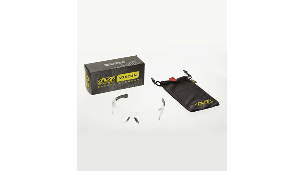 Mechanix Wear Type-N Safety Glasses, Black Frame with Clear Lens VNS-10AA-PU