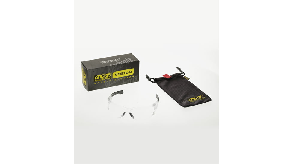 Mechanix Wear Vision Type-N Safety Glasses, Clear/Black, One Size, VNS-10AA-BU