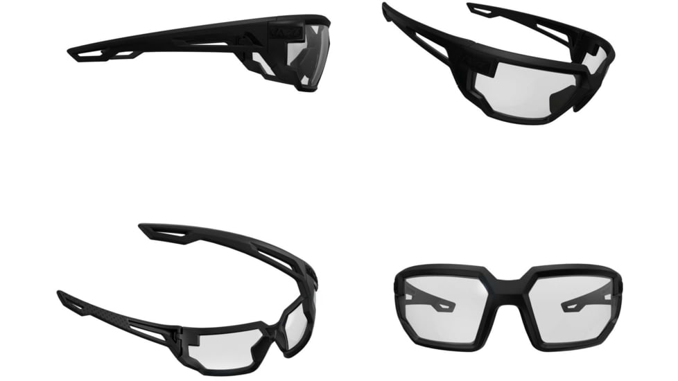 Mechanix Wear Vision Type-X Safety Glasses, Black Frame with Clear Lens, One Size, VXF-10AF-BU