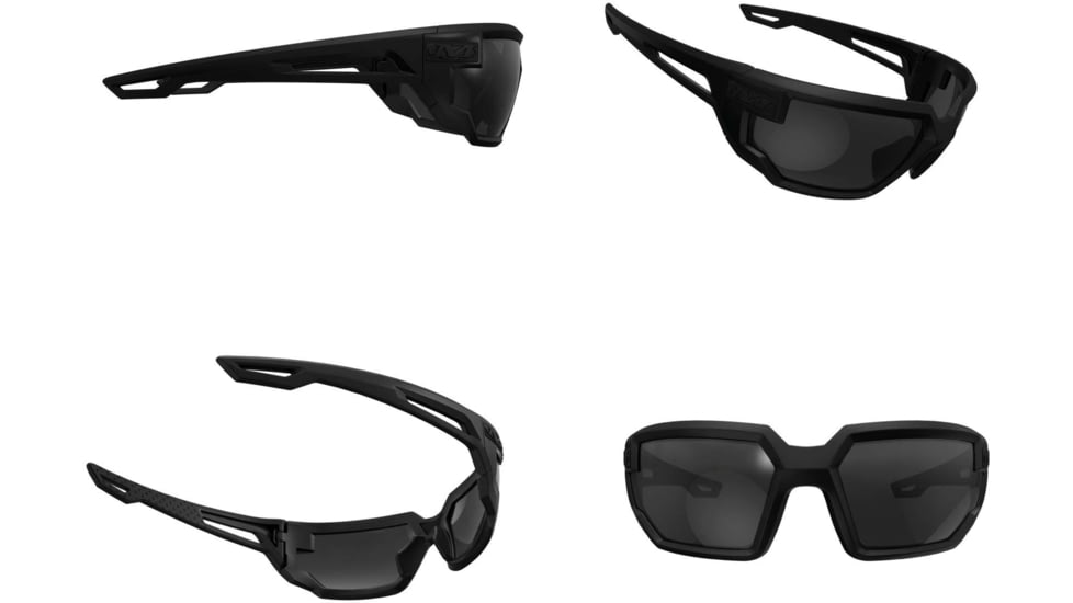 Mechanix Wear Vision Type-X Safety Glasses, Black Frame with Smoke Lens, One Size, VXF-20AF-BU