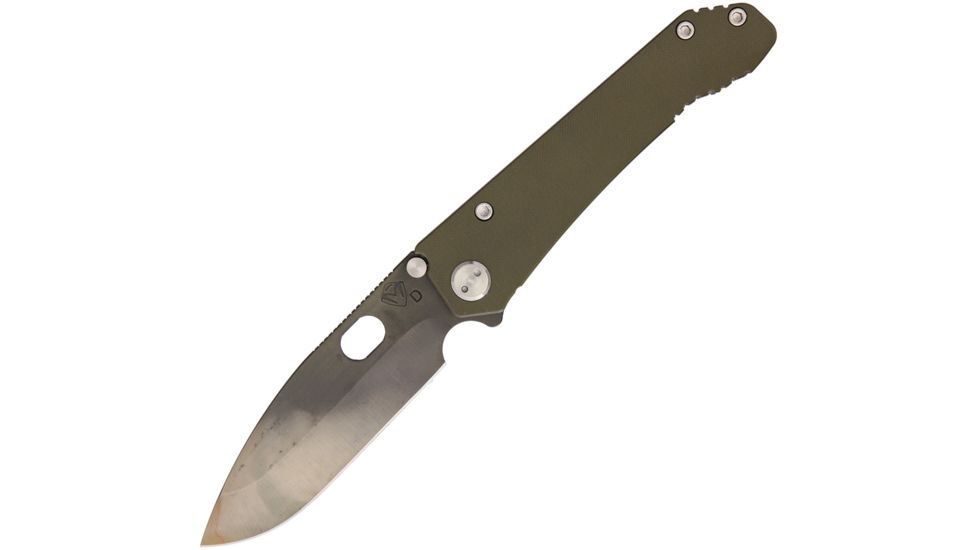 Medford Deployment OD Folding Knife,4.25in,D2 Tool Steel,Drop Point,OD Green,G10 Handle MD31OD