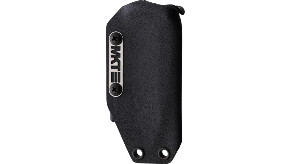 Medford Mizuchi Black G10 Fixed Blade Knife, 8in Overall, 4in Tumbled CPM-20CV Stainless Drop Point Blade, Black G10 Handle, Black Kydex Belt Sheath, MK118VTQ-08KB-SPQ3-Q4