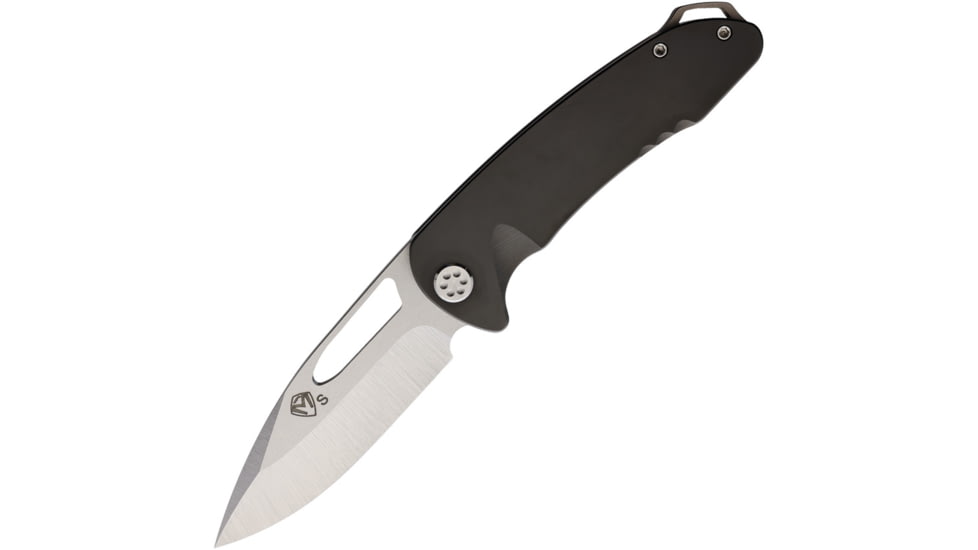Medford On Belay Framelock S35VN Folding Knife, 4.25 tumbled finish S35VN stainless blade, Gray PVD coated titanium handle, MK038ST-30PV-TSCS