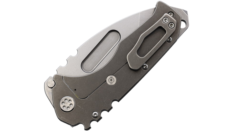 Medford Praetorian G S35VN Folding Knife, 5.25in Closed, 4in Tumbled S35VN Stainless Tanto Blade, Black G10 Handle w/ Tumbled Titanium Back Handle, MK011STT-08TM-TSCS