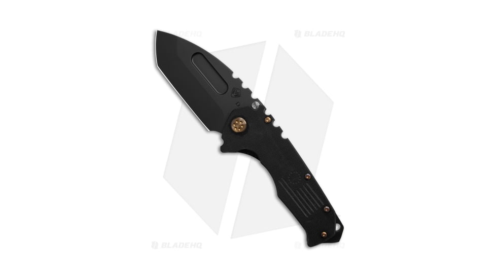 Medford Praetorian Scout M/P Folding Knife, 3.70in, D2, Tanto Blade, G10 Black/Bronze Handle, Black/Black/Bronze, 9.00in, BHQ-205391