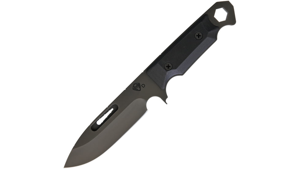 Medford STA Sniper Knife, 4.75 black PVD coated D2 tool steel drop point bl, Black G10 handle, MK070DP-08KB