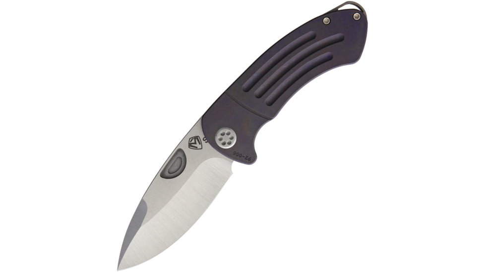 Medford Theseus S35VN Framelock Folding Knife, Purple, Purple anodized titanium handle, MK040STQ-02AN
