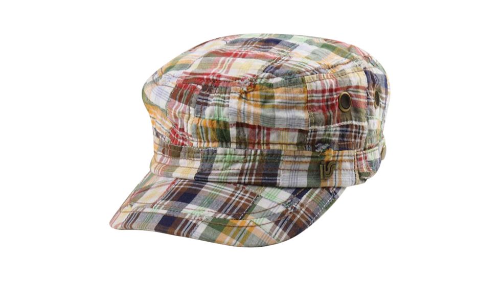 Mega Cap Fashion Army Cap Red Plaid Osf 9047-RED
