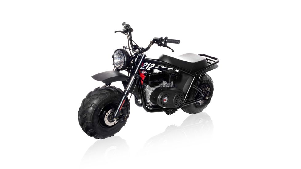 Mega Moto 212cc Pro Series Mini Bike, Black/Red, Adult, MM-B212-BR