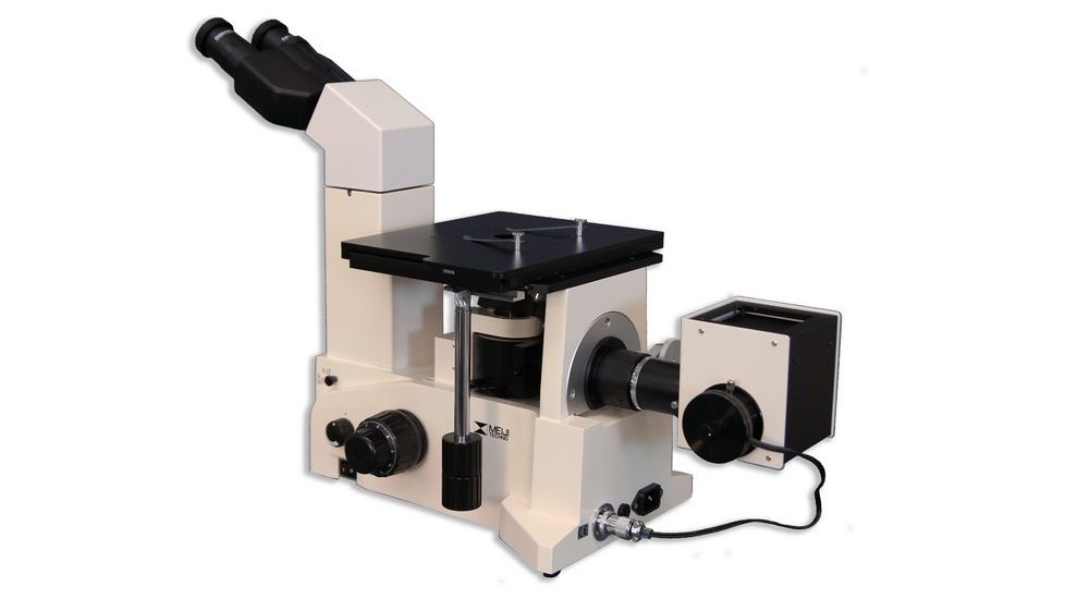 Meiji Techno Binocular Inverted Brightfield/Darkfield Metallurgical Microscope, IM7520