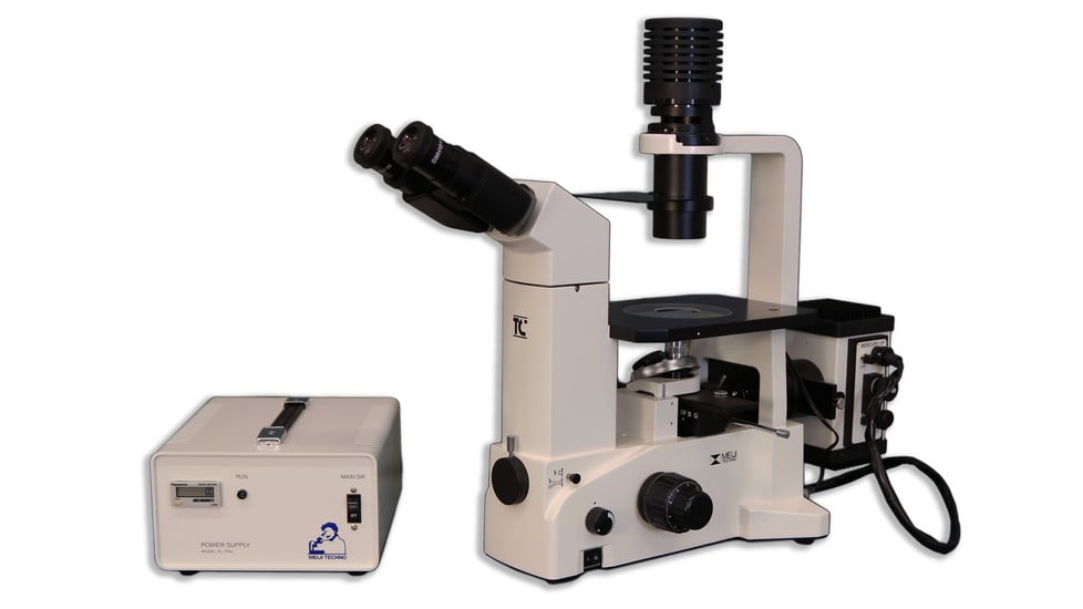 Meiji Techno Binocular Inverted Epi-Fluorescense Biological Microscope, TC-5500