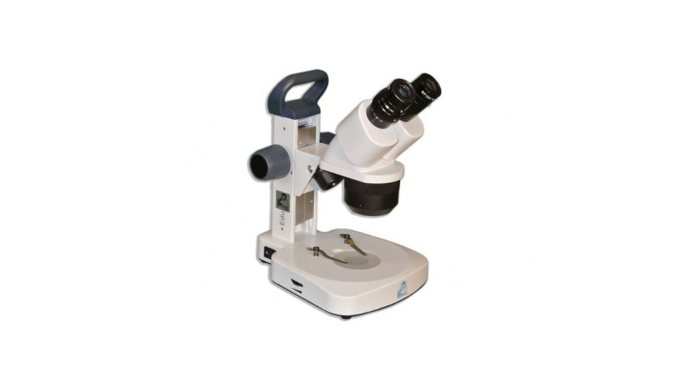 Meiji Techno EM-20 LED Binocular Entry Level 1X/3X Turret Stereo Rechargeable Microscope, White EM-20