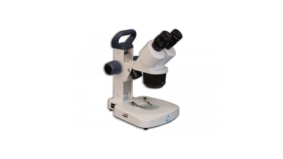 Meiji Techno EM-22 LED Binocular Entry Level 1X/2X/3X Turret Stereo Rechargeable Microscope, White EM-22