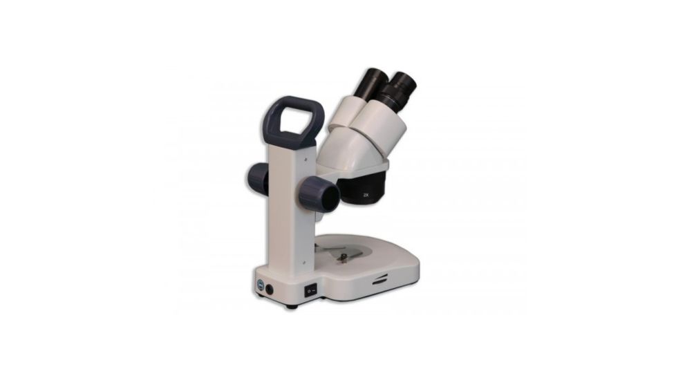 Meiji Techno EM-23  LED Binocular Entry Level 1X/2X/4X Turret Stereo Rechargeable Microscope, White EM-23