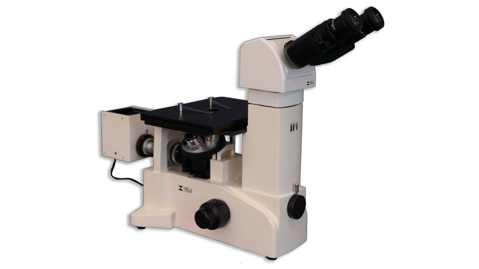 Meiji Techno Ergonomic Binocular Inverted Brightfield/Darkfield Metallurgical Microscope, IM7510