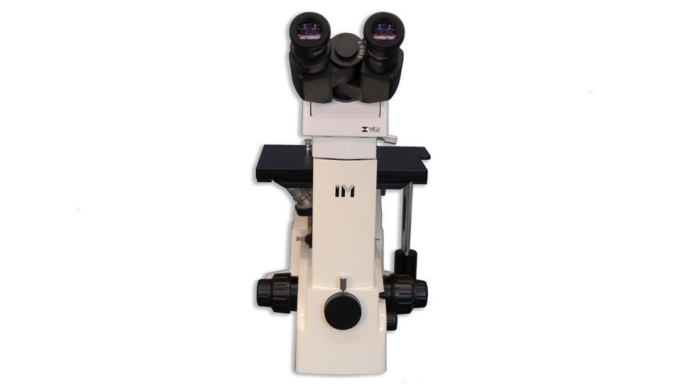 Meiji Techno Ergonomic Binocular Inverted Brightfield/Darkfield Metallurgical Microscope, IM7510