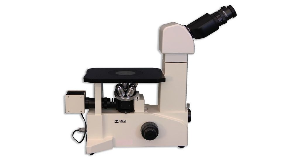 Meiji Techno Ergonomic Binocular Inverted Brightfield Metallurgical Microscope, IM7100E