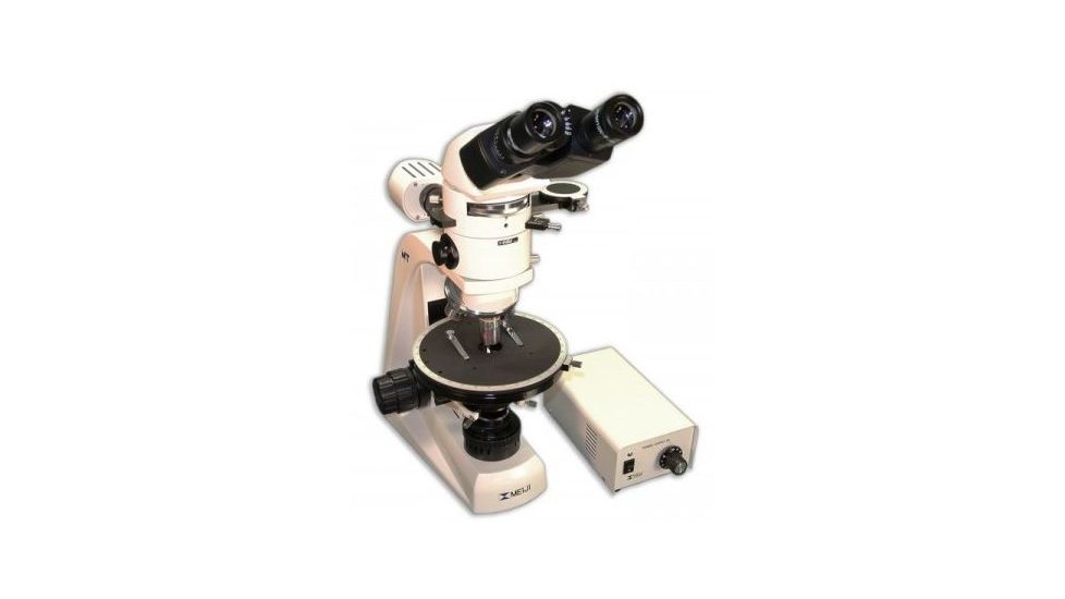 Meiji Techno Halogen Binocular Polarizing Microscope, BEIGE, LARGE MT9920
