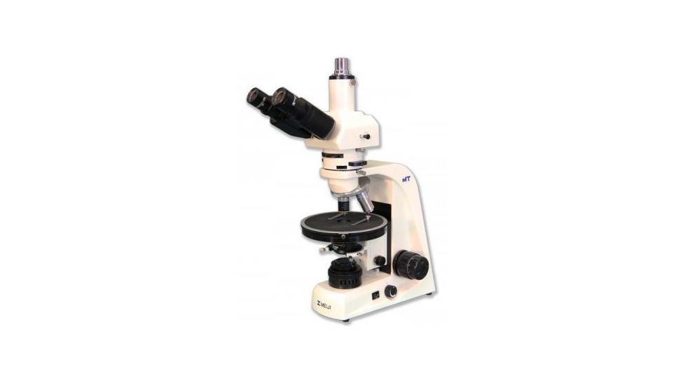 Meiji Techno Halogen Trinocular Asbestos PLM Microscope, BEIGE, LARGE MT6130