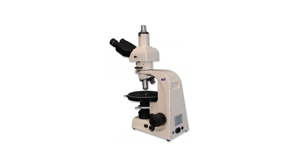 Meiji Techno Halogen Trinocular Polarizing Microscope, BEIGE, LARGE MT9300