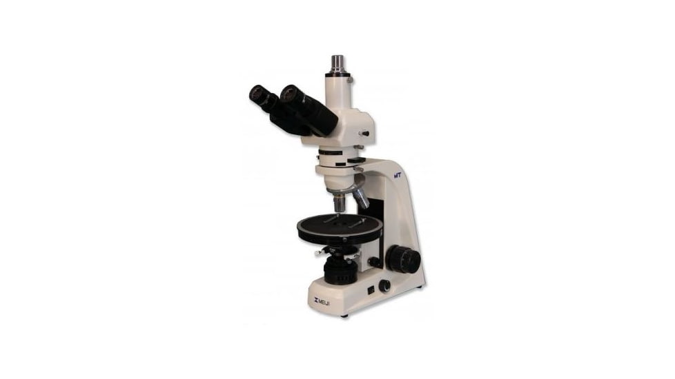 Meiji Techno Halogen Trinocular Polarizing Microscope, BEIGE, LARGE MT9300