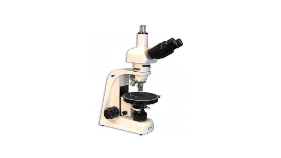 Meiji Techno Halogen Trinocular Polarizing Microscope, BEIGE, LARGE MT9300