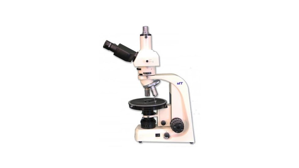 Meiji Techno Halogen Trinocular Polarizing Microscope, BEIGE, LARGE MT9300