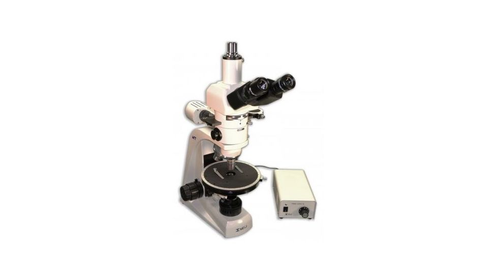 Meiji Techno Halogen Trinocular Polarizing Microscope, BEIGE, LARGE MT9930