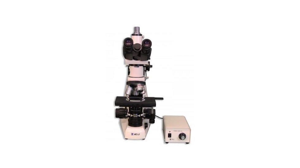 Meiji Techno LED Trino Incident,Transmitted Light BF,DF Metallurgical Microscope,MT8530L, BEIGE, LARGE MT8530L