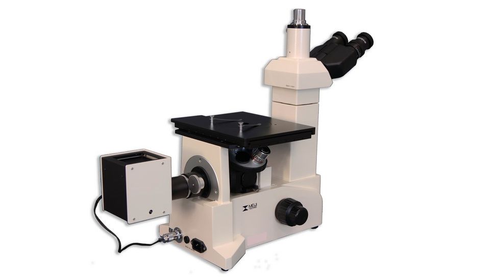 Meiji Techno Trinocular Inverted Brightfield/Darkfield Metallurgical Microscope, IM7530