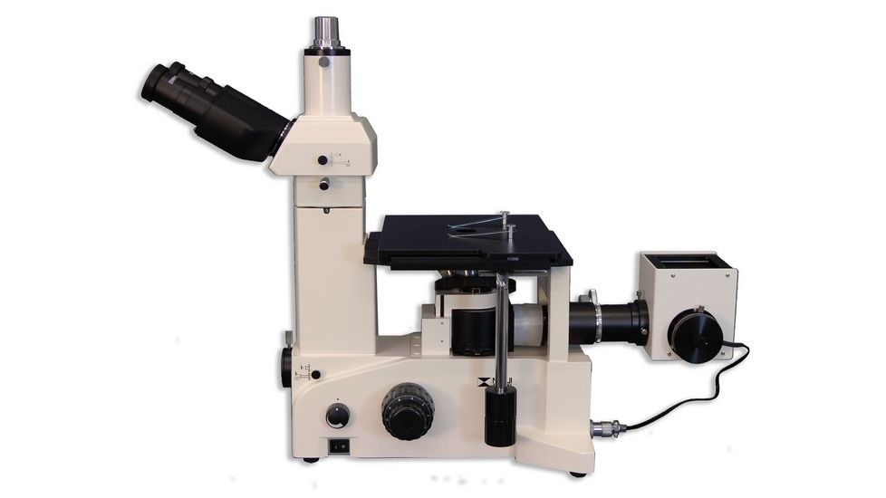 Meiji Techno Trinocular Inverted Brightfield/Darkfield Metallurgical Microscope, IM7530
