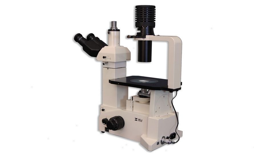 Meiji Techno Trinocular Inverted Brightfield/Phase Contrast Biological Microscope, TC-5400