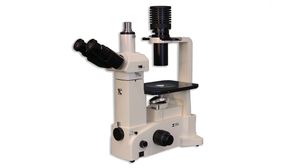 Meiji Techno Trinocular Inverted Brightfield/Phase Contrast Biological Microscope, TC-5400