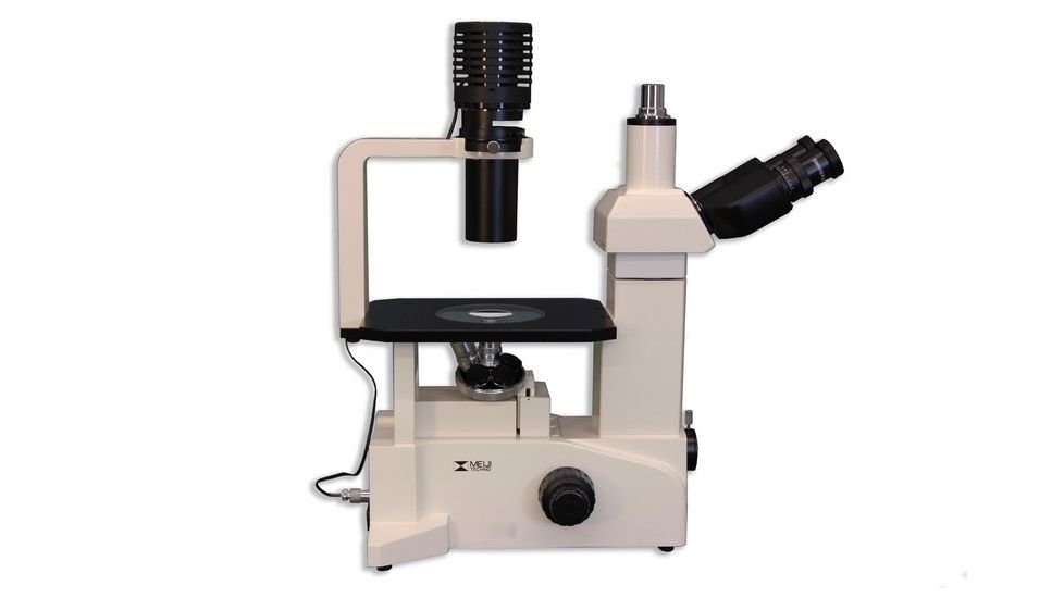 Meiji Techno Trinocular Inverted Brightfield/Phase Contrast Biological Microscope, TC-5400