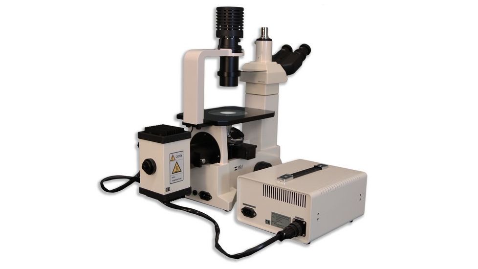 Meiji Techno Trinocular Inverted Epi-Fluorescence Biological Microscope, TC-5600